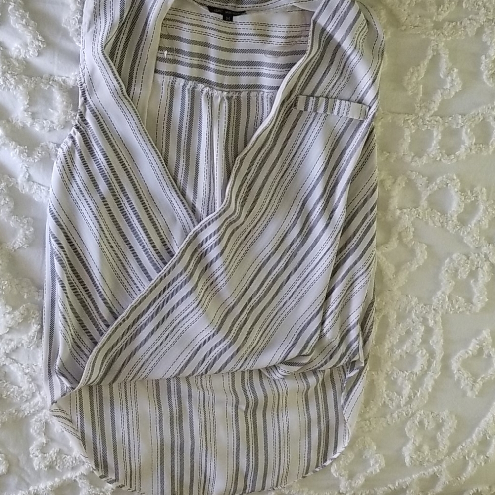 Stripped mullet style top